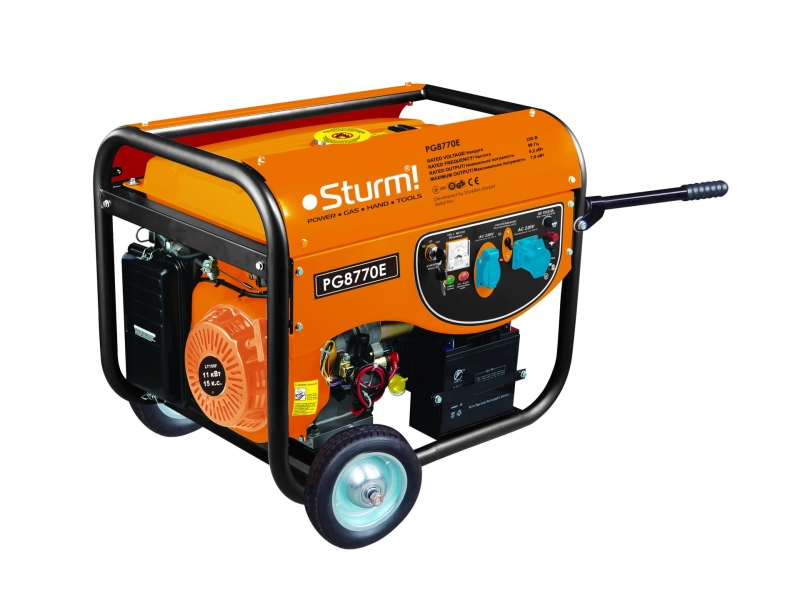 Бензогенератор STURM PG8770E
