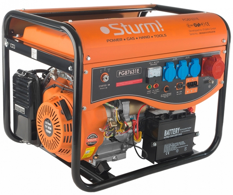 Бензогенератор STURM PG87631E
